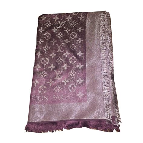 lv purple scarf|louis vuitton silk scarves.